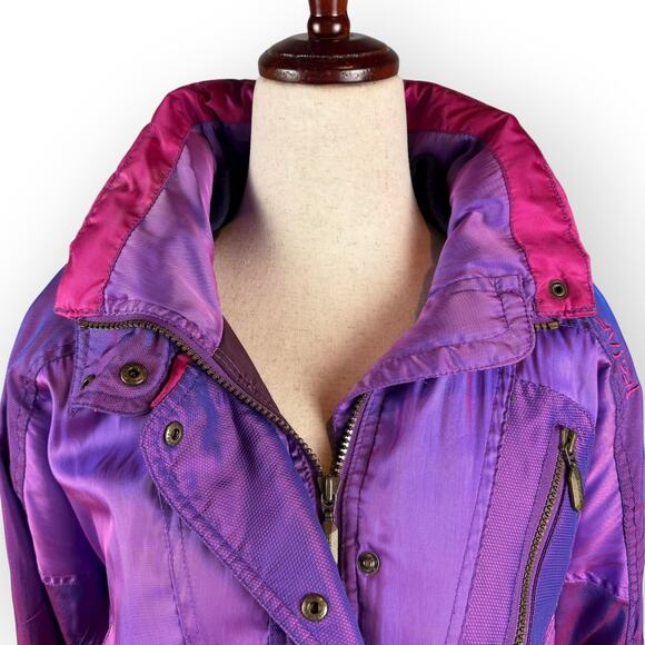 Vintage Women’s Purple Ski Coat Size 12 - Picture 2 of 16